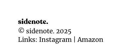 sidenote. A5 Notebook